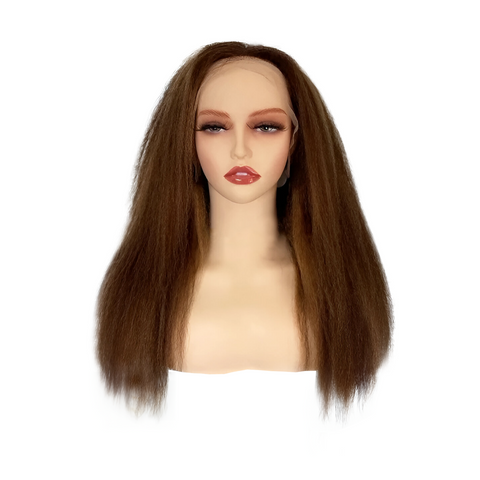 200% Density Kinky Straight 13x4 Lace Front Wig