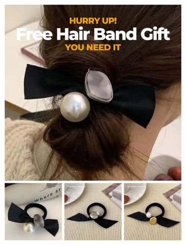 Free Gift Hair Band-Real Pearl