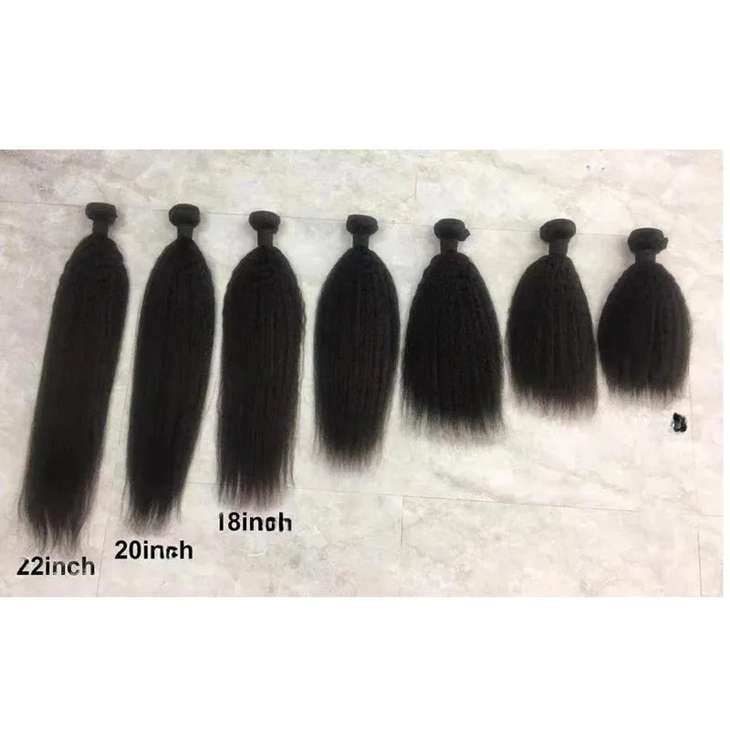 Kinky Straight  100%Human Hair Bundles（Free shipping for three or more items）