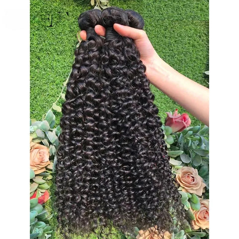 kinky curly  100%Human Hair Bundles（Free shipping for three or more items）