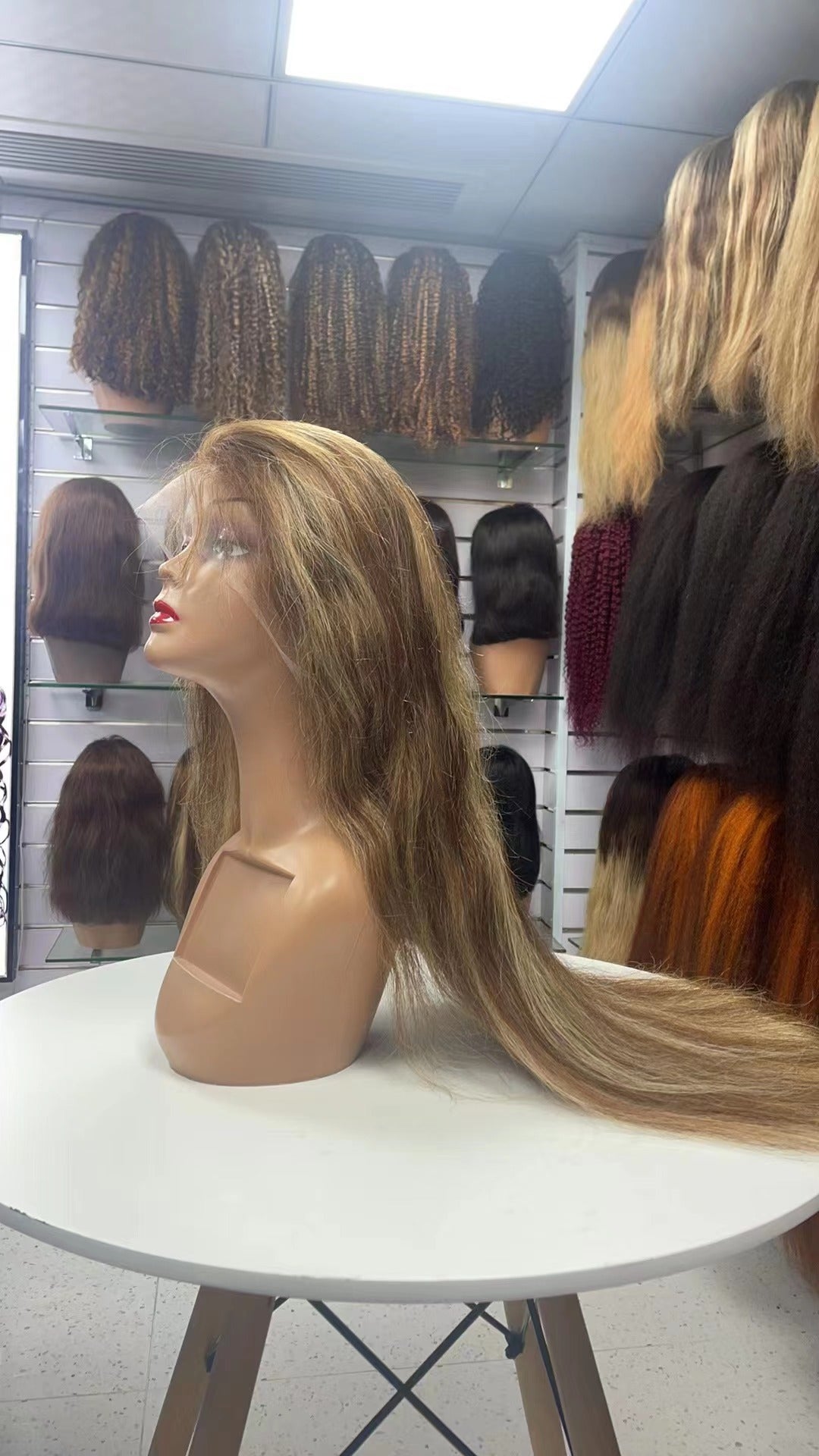 200% Density Natural straight Long 13x4 Lace Front Wig Human Hair