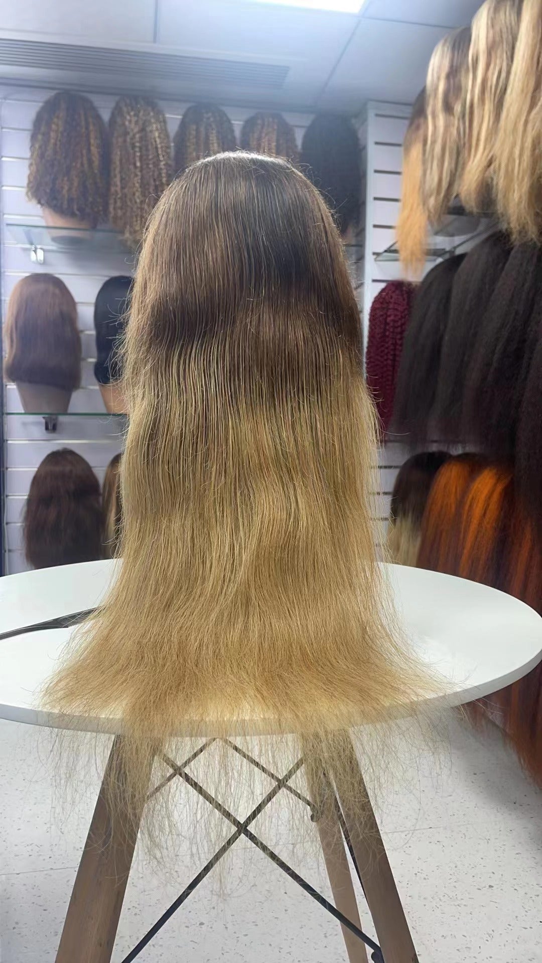 200% Density Natural straight Long 13x4 Lace Front Wig Human Hair