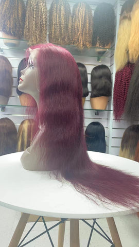 200% Density Natural straight Long 13x4 Lace Front Wig Human Hair