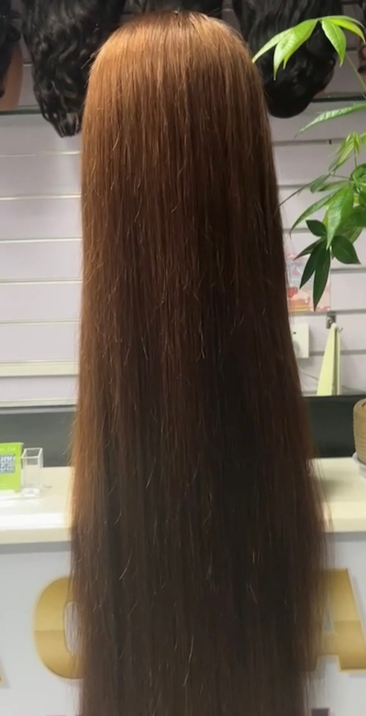 200% Density Natural straight Long 13x4 Lace Front Wig Human Hair