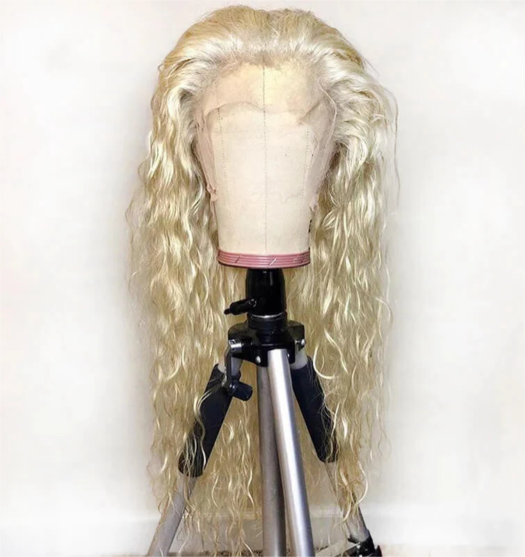 180% Density Body Wave #613 Blonde 13x4 Lace Front WigsHuman Hair