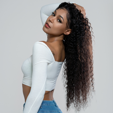 180% Density Jerry Curly 13x4 Lace Front Wig