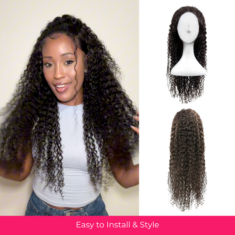 180% Density Jerry Curly 13x4 Lace Front Wig