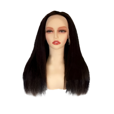 200% Density Kinky Straight 13x4 Lace Front Wig