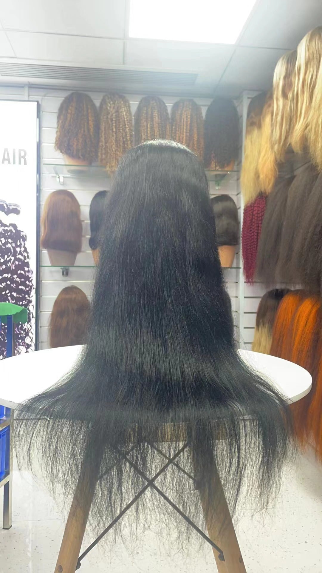 200% Density Natural straight Long 13x4 Lace Front Wig Human Hair