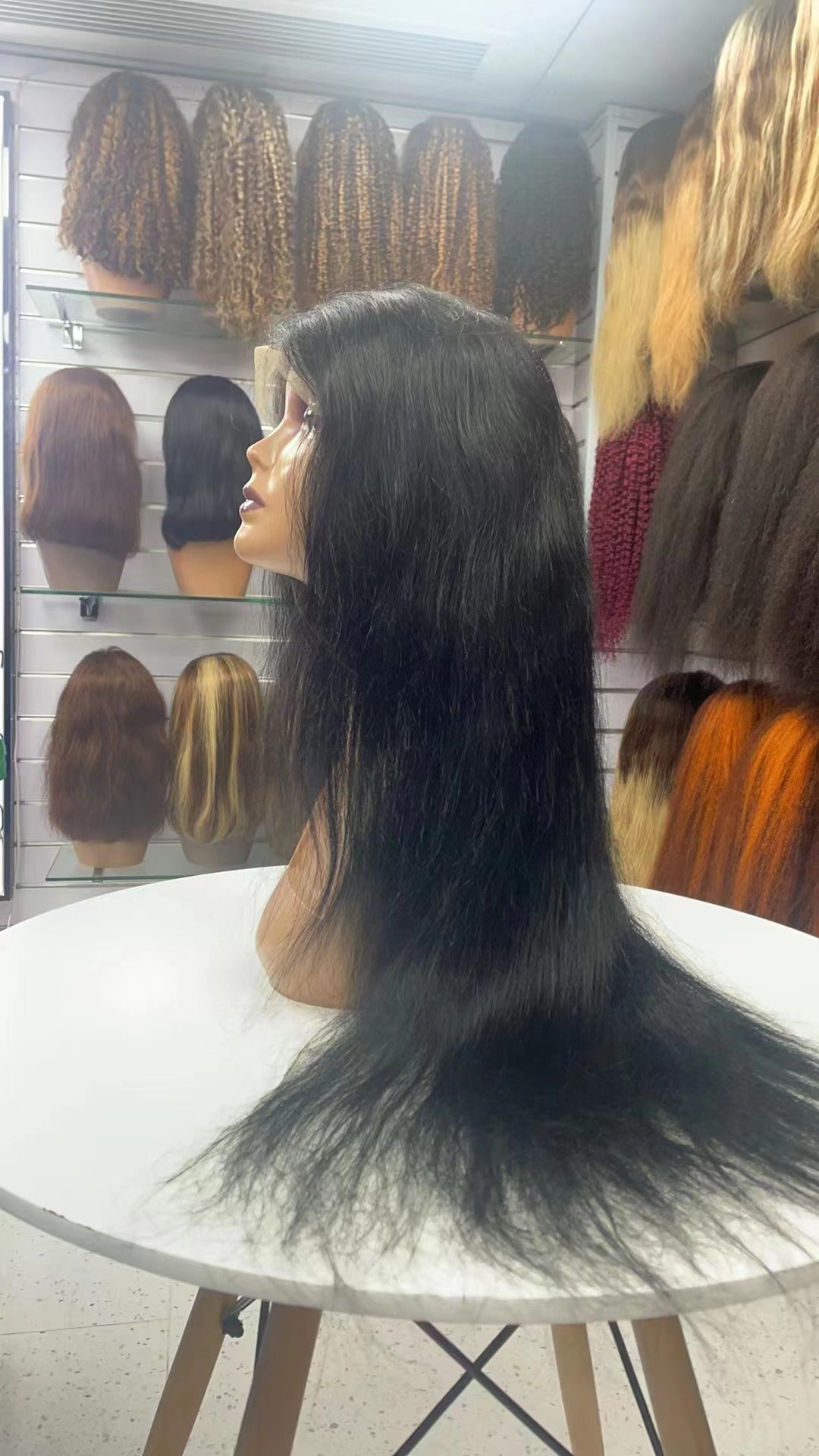 200% Density Natural straight Long 13x4 Lace Front Wig Human Hair