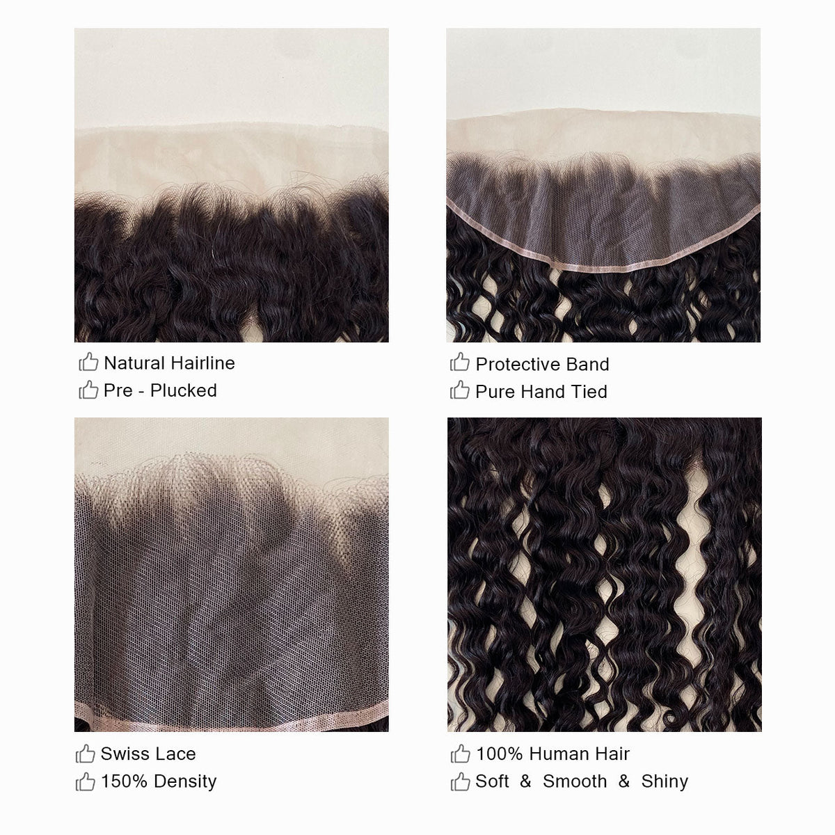 13x4 deep Curly Free Part Closure (More than three accessories are free shipping)