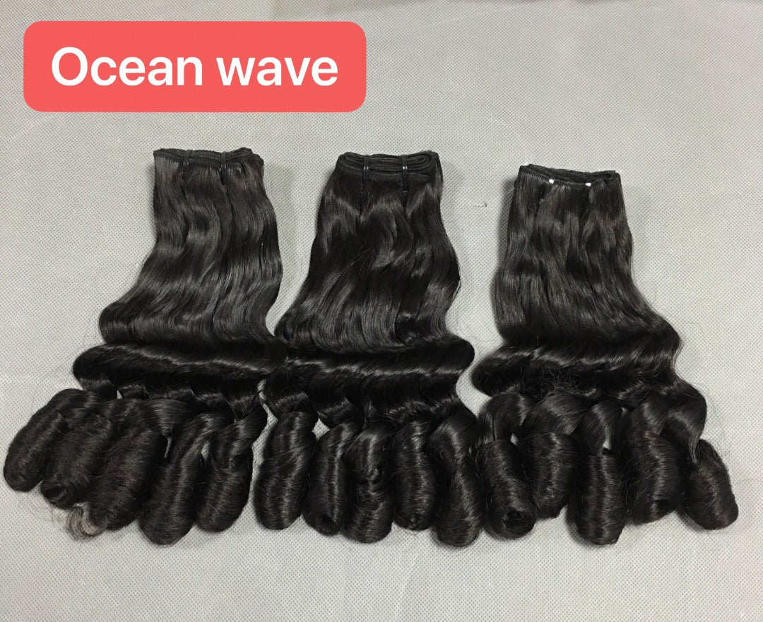 Ocean wave 100%Human Hair Bundles（Free shipping for three or more items）